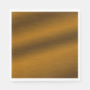Elegantes falsches gebürstetes Bronze Serviette