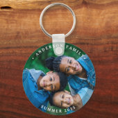 Elegantes familiäres Personalisiert Modernes Einfa Schlüsselanhänger (Vorderseite)