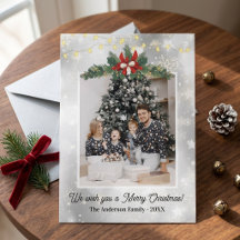 Elegantes Familienfoto Weihnachten