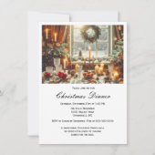 Elegantes Familienweihnachtsfest Einladung (Vorderseite)