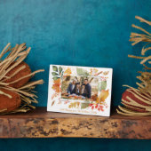 Elegantes Family Erntedank Herbstlaub Foto Fotoplatte (Seite)