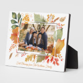 Elegantes Family Erntedank Herbstlaub Foto Fotoplatte (Seite)