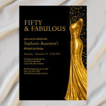 Elegantes fantastisches goldenes Kleid 50. Geburts