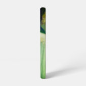 Elegantes Fantasy Frauenportrait in Grün und Blau Samsung Galaxy Hülle (Linke Seite)