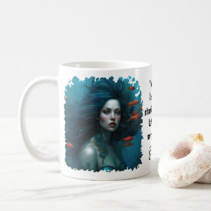 Elegantes Fantasy Schönes Zitat der Meerjungfrau P Kaffeetasse