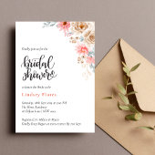 Elegantes farbenfrohes Brautparty Einladung