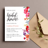 Elegantes farbenfrohes Brautparty Einladung