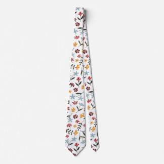 Elegantes farbenfrohes, florales Muster Krawatte