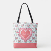 Elegantes, farbenfrohes, florales Wasserfarbenmust Tasche (Rückseite)