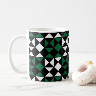 Elegantes farbenfrohes geometrisches Muster Kaffeetasse