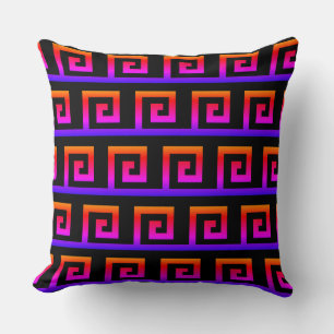 Elegantes farbenfrohes geometrisches Muster Kissen