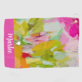 Elegantes farbenfrohes Golf-Handtuch für Frauen Golfhandtuch (Horizontal)