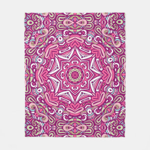 Elegantes farbenfrohes nahtloses Muster Duschvorha Fleecedecke