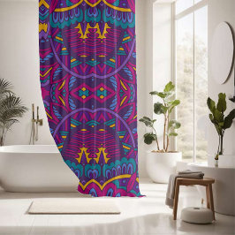 Elegantes, farbenfrohes, nahtloses Muster Duschvorhang