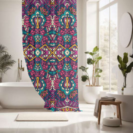 Elegantes, farbenfrohes, nahtloses Muster Duschvorhang