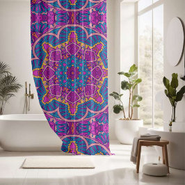Elegantes, farbenfrohes, nahtloses Muster Duschvorhang