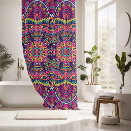 Elegantes, farbenfrohes, nahtloses Muster Duschvorhang