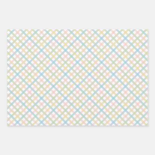 Elegantes farbenfrohes Ostermuster Geschenkpapier Set (Vorderseite 2)