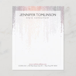 Elegantes, farbenfrohes Regenmuster von Confetti Flyer