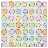 Elegantes, farbenfrohes Retro-Oval-Muster Stoff (Nahaufnahme)