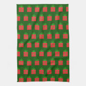 Elegantes farbenfrohes Weihnachtsmuster Geschirrtuch (Vertikal)