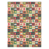 Elegantes, farbenfrohes Weihnachtsmuster | Tablecl Tischdecke (Vorderseite)