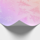 Elegantes farbenprächtiges holografisches Weihnach Geschenkpapier (Ecke)