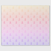 Elegantes farbenprächtiges holografisches Weihnach Geschenkpapier (Flach)