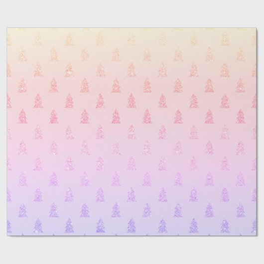 Elegantes farbenprächtiges holografisches Weihnach Geschenkpapier (Flach)