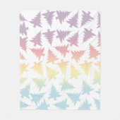 Elegantes farbenprächtiges Weihnachtsbaummuster Fleecedecke (Vorderseite)