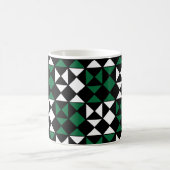 Elegantes, farbiges geometrisches Muster Kaffeetasse (Mittel)