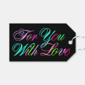 Elegantes farbiges Geschenk-Tag - SRF Geschenkanhänger (Vorderseite (Horizontal))