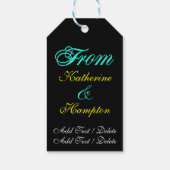Elegantes farbiges Geschenk-Tag - SRF Geschenkanhänger (Rückseite)