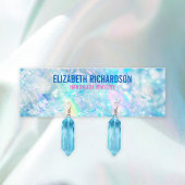 Elegantes farbiges Kristallerring-Schmuckstück Mini Visitenkarte