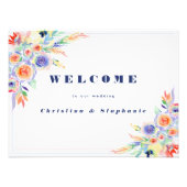 Elegantes farbiges LGBTQ-Hochzeitplakat Fotodruck (Vorne)