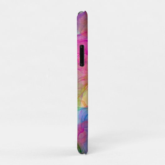 Elegantes farbiges Marmorkunstmonogramm Case-Mate iPhone Hülle (Hinten/Rechts)