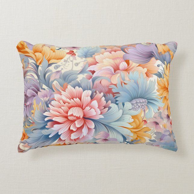 Elegantes farbiges Muster Japan Art Dekokissen (Vorderseite)