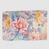 Elegantes farbiges Muster Japan Art Golfhandtuch (Horizontal)