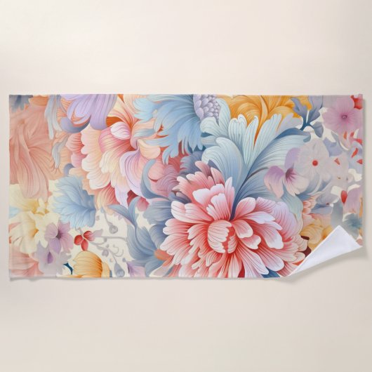 Elegantes farbiges Muster Japan Art Strandtuch (Vorderseite)