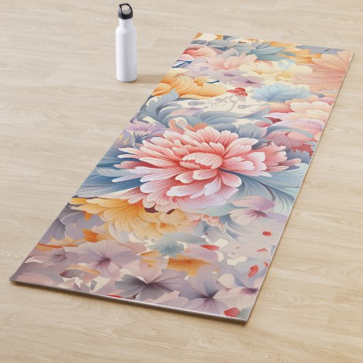 Elegantes farbiges Muster Japan Art Yogamatte (Beispiel)