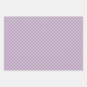 Elegantes farbiges Retro Kariertes Muster Geschenkpapier Set (Vorderseite 3)