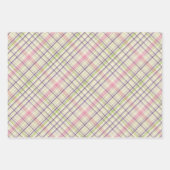 Elegantes farbiges Retro Kariertes Muster Geschenkpapier Set (Vorderseite)