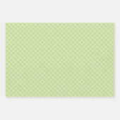 Elegantes farbiges Retro Kariertes Muster Geschenkpapier Set (Vorderseite 3)