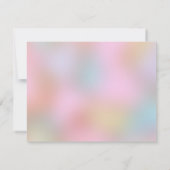 Elegantes Farbmodell Abstrakt modernes Blankverhal Mitteilungskarte (Rückseite)
