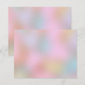 Elegantes Farbmodell Abstrakt modernes Blankverhal Mitteilungskarte (Vorne/Hinten)