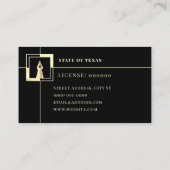 Elegantes Farbstift-Logo beruflich Visitenkarte (Rückseite)