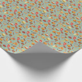 Elegantes Fast Food-Muster Geschenkpapier (Ecke)