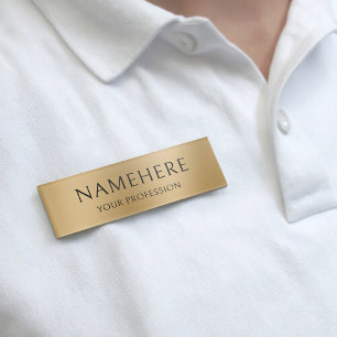 Elegantes Faux-Gold Einfach Einfach Minimalistisch Namenschild