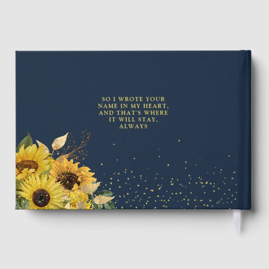 Elegantes "Feiern des Lebens" Gedenkstätte für Son Gästebuch (Rückseite)