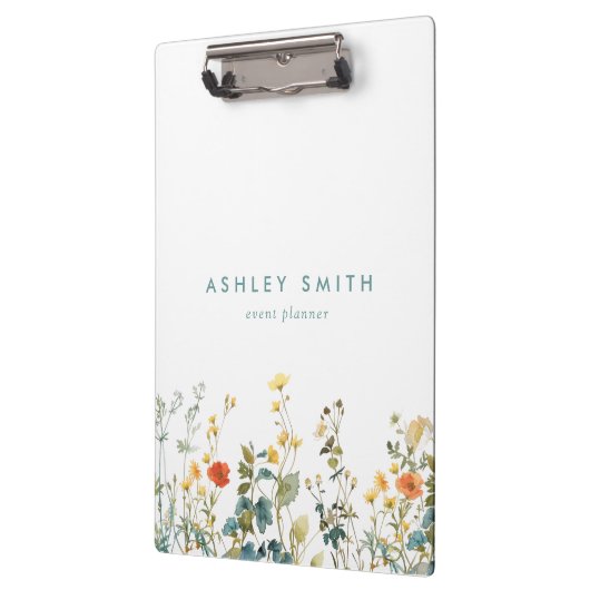 Elegantes Feld für Wildblumen Klemmbrett (Links)